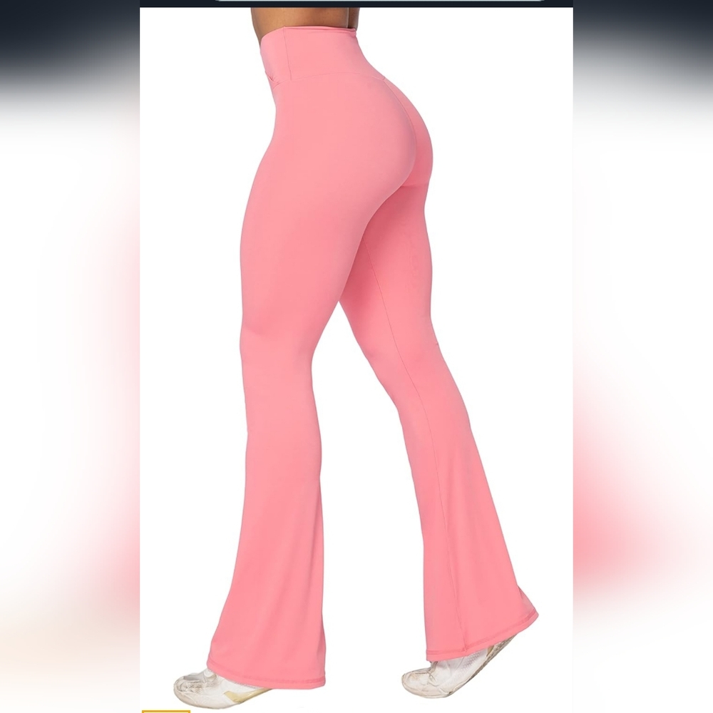 Women's Pink Flared Pants